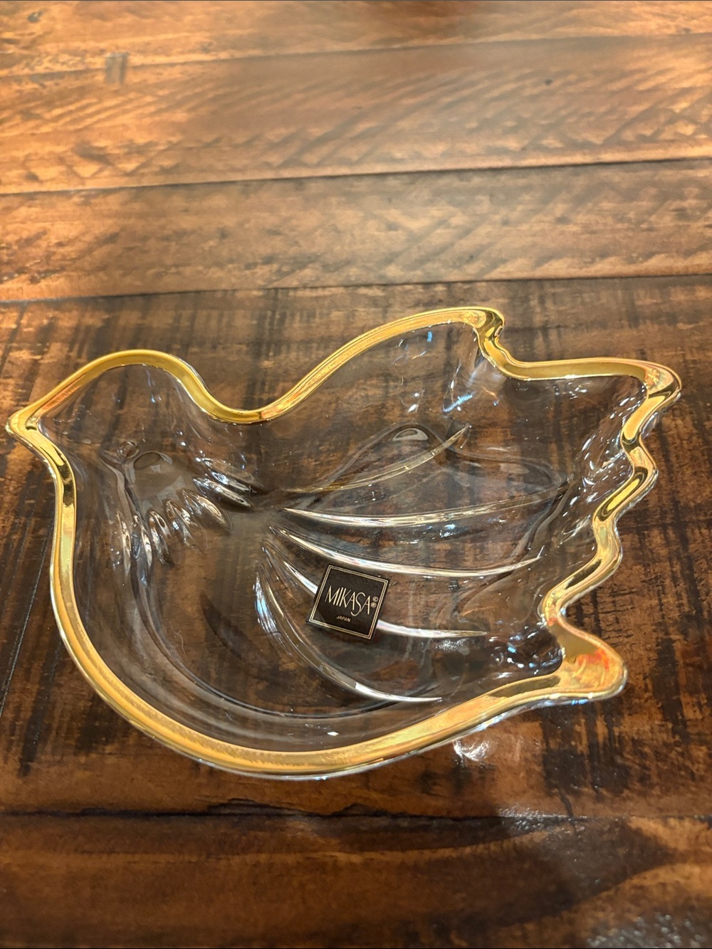 Mikasa Clear Glass Dove Dish NEW